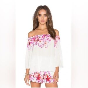 Floral Off-Shoulder Women's Top
